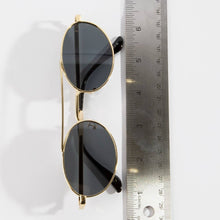 Load image into Gallery viewer, Slim Oval Double Bridge Metal Frame Sunglasses