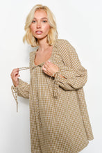Load image into Gallery viewer, Pretty Garbage Plaid Babydoll Mini Dress