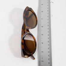 Load image into Gallery viewer, Metallic Accent Oval Acetate Sunglasses