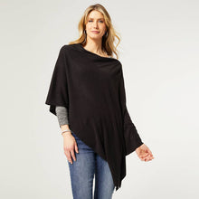 Load image into Gallery viewer, Lightweight Poncho - Black
