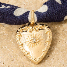 Load image into Gallery viewer, Heart Cross And Star Charms Bandana Bracelet