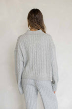 Load image into Gallery viewer, Nadia Cable Knit Polo