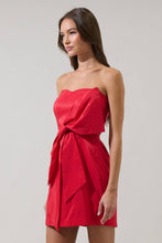 Load image into Gallery viewer, Sugarlips Strapless Bow Mini Dress