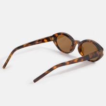 Load image into Gallery viewer, Metallic Accent Oval Acetate Sunglasses