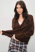 Load image into Gallery viewer, Pretty Garbage V-Neck Ballet Sweater Top