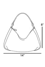 Load image into Gallery viewer, Metallic Sphere Studded Soft Hobo Shoulder Bag