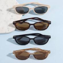 Load image into Gallery viewer, Slim Rectangle Retro Frame Sunglasses