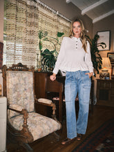 Load image into Gallery viewer, Aaron & Amber Drawstring Waist Straight Soft Denim Pants