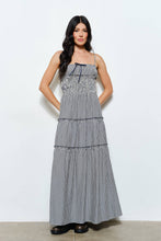 Load image into Gallery viewer, Gingham Smocked Waist Maxi Dress