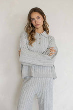 Load image into Gallery viewer, Nadia Cable Knit Polo