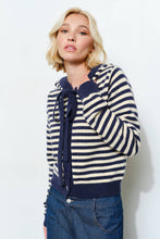 Load image into Gallery viewer, Pretty Garbage Striped Sweater Hoodie Cardigan
