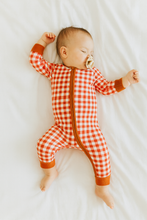 Load image into Gallery viewer, Polished Prints Plaid Gingham Zip Bamboo Sleeper