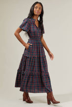 Load image into Gallery viewer, Sugarlips Plaid Palmer Poplin Tiered Maxi Dress