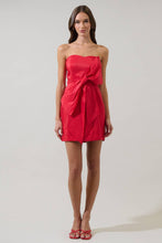 Load image into Gallery viewer, Sugarlips Strapless Bow Mini Dress