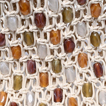 Load image into Gallery viewer, Asher Open Knit Beaded Tote