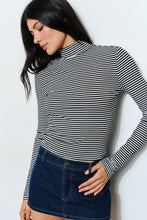 Load image into Gallery viewer, Pretty Garbage Striped Turtleneck Top