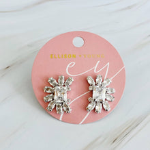 Load image into Gallery viewer, Shine Crusted Jewel Stud Earrings