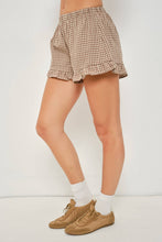 Load image into Gallery viewer, Kora Frill Gingham Shorts