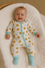Load image into Gallery viewer, Bamboo Footie Pajamas Onesie - Milk & Cookies