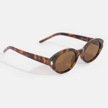 Load image into Gallery viewer, Metallic Accent Oval Acetate Sunglasses