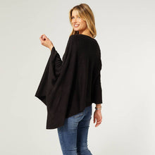 Load image into Gallery viewer, Lightweight Poncho - Black