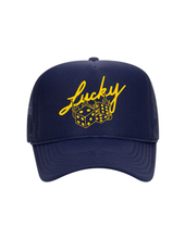 Load image into Gallery viewer, Lucky Roll Trucker Hat (Navy)
