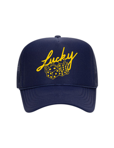 Lucky Roll Trucker Hat (Navy)