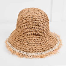Load image into Gallery viewer, Crotchet Straw Hat
