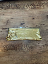 Load image into Gallery viewer, Vintage Metallic Gold Long Clutch
