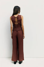 Load image into Gallery viewer, The Maven Top Smocked Sleeveless Tie Back Top
