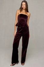 Load image into Gallery viewer, Steve Madden Sydnee Velvet Wide Leg Pant
