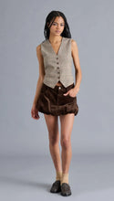 Load image into Gallery viewer, Steve Madden Plaid Barrett V-neck Top
