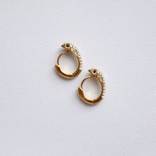 Load image into Gallery viewer, CZ Snake Hoops
