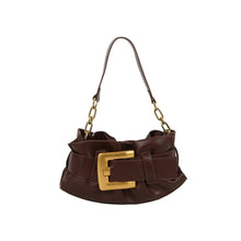 Load image into Gallery viewer, Slouchy Square Buckle Flap Shoulder Bag
