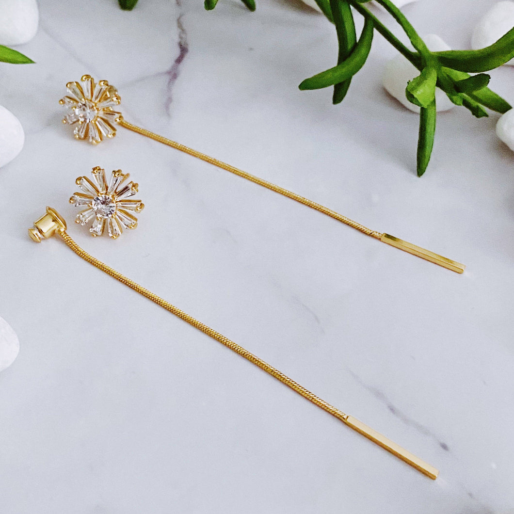 Edelweiss Backdrop Earrings - Gold