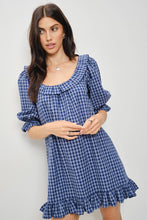 Load image into Gallery viewer, Pretty Garbage Cotton Gingham Babydoll Dress
