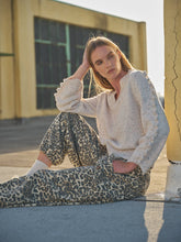 Load image into Gallery viewer, Aaron &amp; Amber Leopard Relaxed Fit Pull-on Pant
