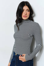 Load image into Gallery viewer, Pretty Garbage Striped Turtleneck Top
