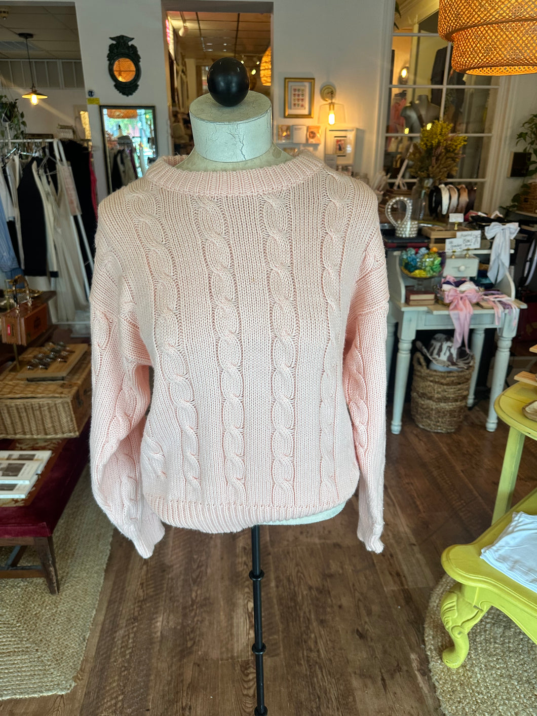 Vintage Pink Crewneck Sweater