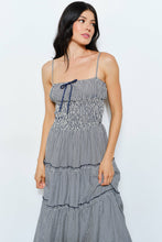 Load image into Gallery viewer, Gingham Smocked Waist Maxi Dress
