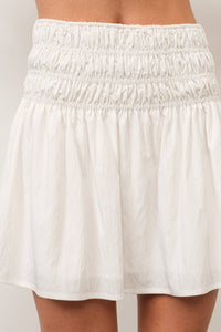 Pretty Garbage Ruched Mini Skirt