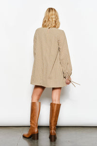 Pretty Garbage Plaid Babydoll Mini Dress