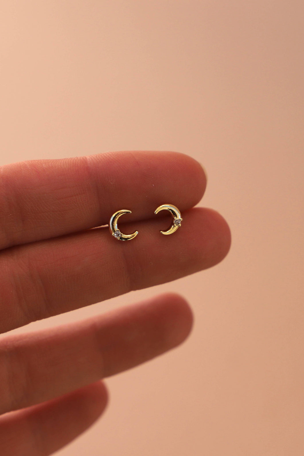 Katie Waltman Crescent Moon Studs