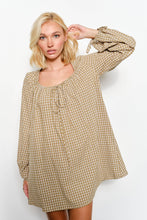 Load image into Gallery viewer, Pretty Garbage Plaid Babydoll Mini Dress
