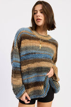 Load image into Gallery viewer, Pretty Garbage Oversized Knit Striped Sweater

