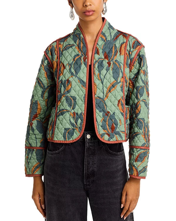 Steve Madden Adalynn Quilted Open Front Jacket