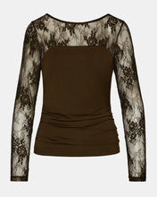 Load image into Gallery viewer, Steve Madden Reese Lace Runched Top

