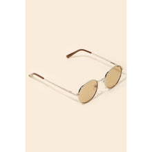 Load image into Gallery viewer, Round Lens Metallic Frame Sunglasses
