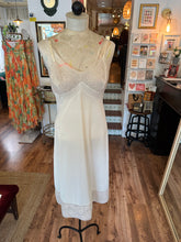 Load image into Gallery viewer, Vintage Cream Lace Slip Dress

