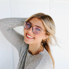 Load image into Gallery viewer, Blue Light Blocker Glasses: Retro Teal Frame
